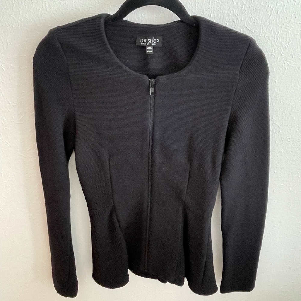 Topshop peplum jacket